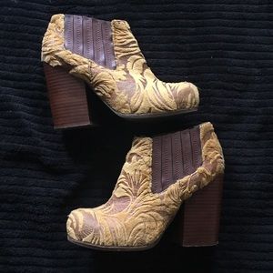 Jeffrey Campbell velvet booties